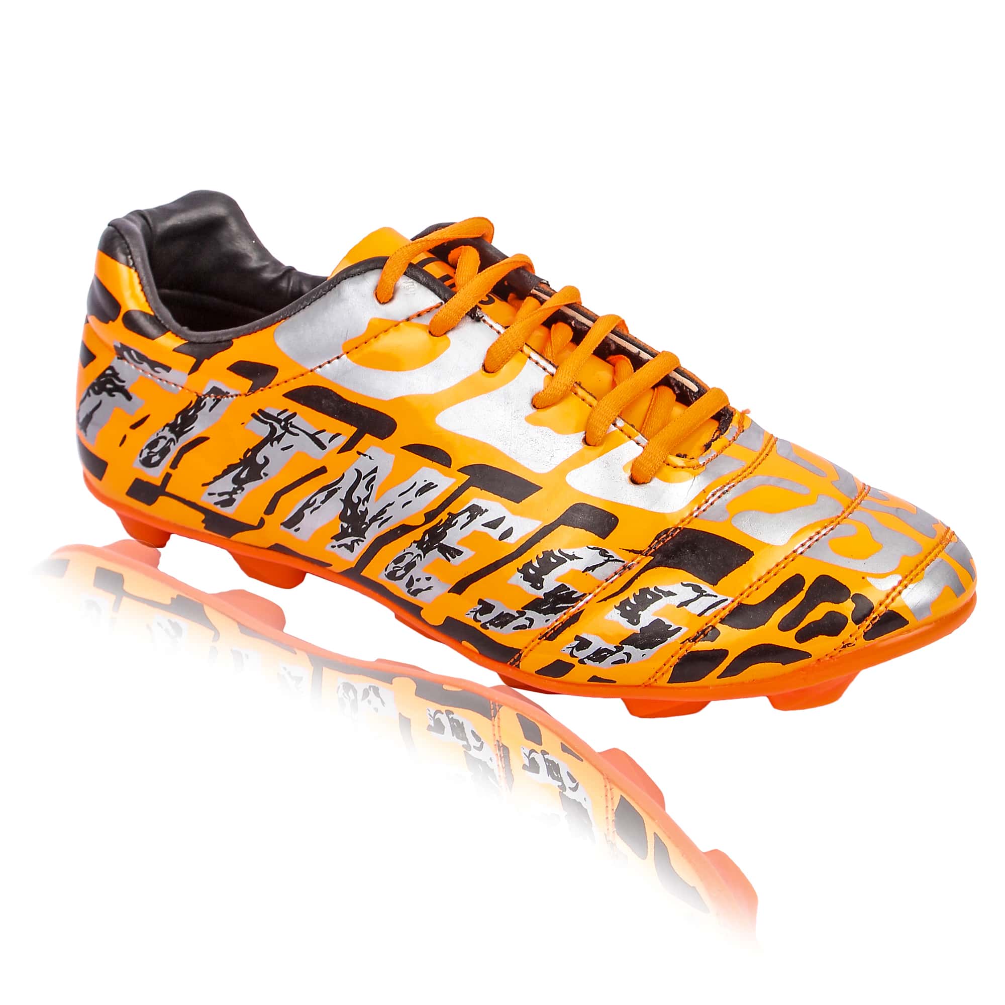 orange color shoes